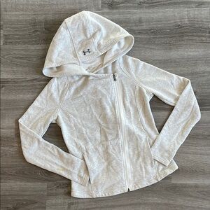 Under Armour Light Gray Zip-Up Hoodie